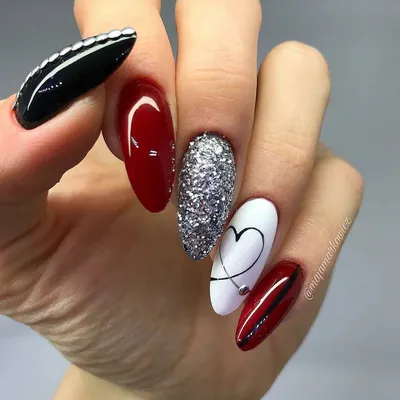 3,642 Likes, 19 Comments - Дизайн ногтей (@idei_nogtey) on Instagram:  “Лучшие идеи дизайна ногтей зде… | Nail designs valentines, Diy valentine's  nails, Heart nails