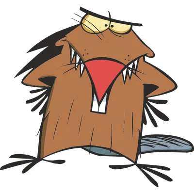 Наклейка на авто Деггет Дуфус c мультфильма Крутые Бобры - Angry Beavers  машину виниловая - матовая, глянцевая, светоотражающая,