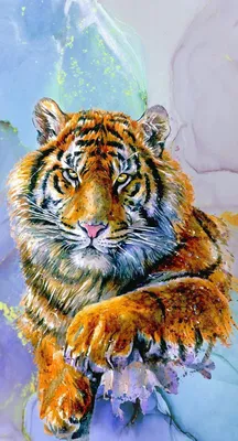 Совсем немного дней осталось, И на пороге - Новый год! (...) | Pinturas de  animales, Felinos, Pintura de león