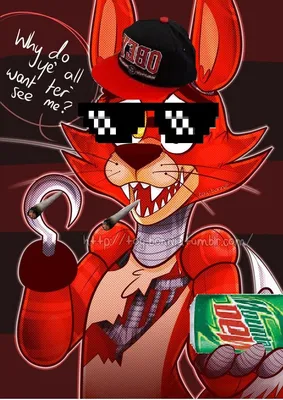 MLG Foxy by Marco St. | Fnaf drawings, Fnaf art, Fnaf foxy