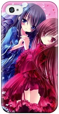 Hot XIZHNgI6779rLnBG Dress Blue Heads Tights Lolicon Anime Lolita Fashion  Flower Petals Tinkle Illustrations Two Girls Tpu Case Cover Compatible With  Iphone 4/4s : Amazon.ca: Electronics