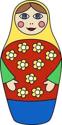 Matryoshka doll PNG transparent image download, size: 747x1499px