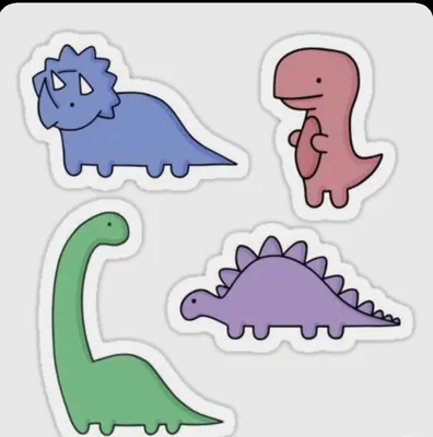 Динозаврики | Dinosaur stickers, Aesthetic stickers, Bubble stickers