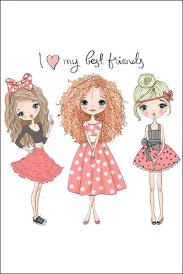 Cute Girls. Милые девушки. PNG. | Cute wallpapers, Cute drawings,  Illustration art girl