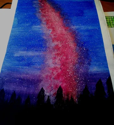 space #art #lighthouse #MilkyWay #sky #night #stars #космос #рисунок #небо # млечныйпуть #ночь #маяк #painting #galaxy #universe #blue #aq… | Маяк,  Картины, Пейзажи