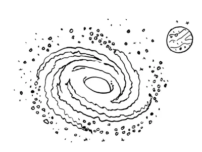 Рисунок Млечный путь №206991 - «КОСМИЧЕСКАЯ ОДИССЕЯ» (08.12.2023 - 10:07)