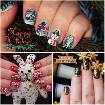 Новогодний маникюр, мой нейларт 2014 или Christmas nail art! | Записки  лакоголика