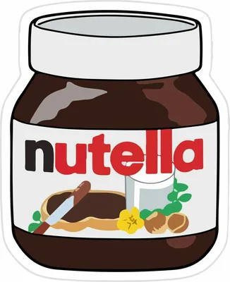 Me encontre con una nutella | Stiker kawaii, Menggambar makanan, Kartu lucu