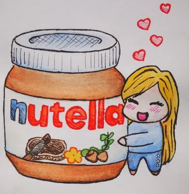 Nutella drawing love | Nutella, Drawings, Cute drawings