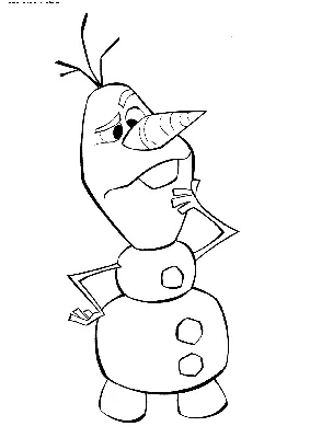 Раскраска Снеговик Олаф | Раскраски Холодное сердце 2 (Frozen 2 coloring  pages). Раскраска Холодное сердце 2