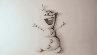 Speed Drawing: Olaf (Frozen) - YouTube