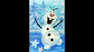 Как нарисовать Олафа. Холодное сердце.//Frozen. Olaf. - YouTube