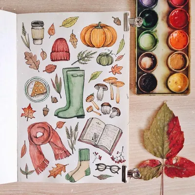 Alena Ganzhela | artist on Instagram: \"добавила цвет 🎨🍂📖☕️ //  #alenaganzhela_picture . . . #watercoloring #watercolorsketch  #watercolorpaintings #watercolor_… | Артбуки, Акварельные иллюстрации,  Художественные картины акварелью