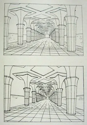 Рисунок и перспектива - М. В. Фёдоров | Интерьер в перспективе, часть 3 |  Перспектива, Рисунок, Графические постеры