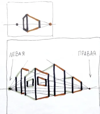 Перспектива. Линейная одноточечная, на примере квадрата. Рисую и  рассказываю | РИСУЮ ДОМА | Дзен