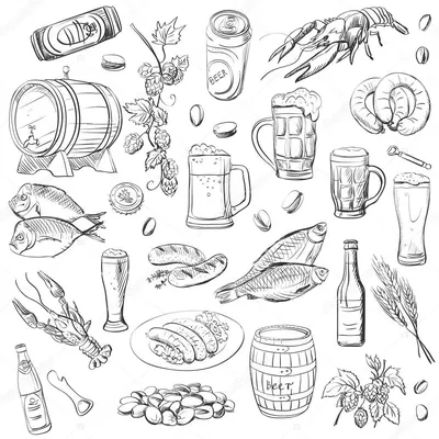 Картинки по запросу пиво рисунок | Beer drawing, Beer illustration, Vector  sketch