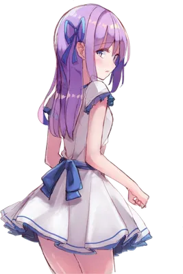 Anime girl PNG transparent image download, size: 601x899px