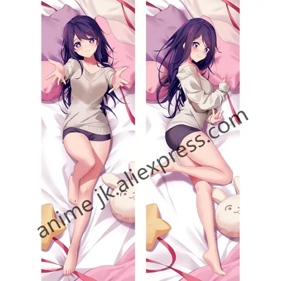 Наволочка Dakimakura OSHI NO KO с рисунком из аниме, фото-и видеоигры,  двусторонняя обнимающая наволочка | AliExpress