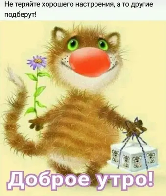 ДОБРОЕ УТРО! 🦋🎶💐🏠🌞🎶🦋 УДАЧНОГО ДНЯ! позитивчик 💗 | Открытки, Доброе  утро, Картинки