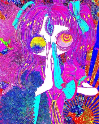 Психоделический ландшафт. Красочный Trippy Artwork с линией искусством.  Путь на лугах и волнах. Иллюстрация моря. Рисунок каракули Иллюстрация  вектора - иллюстрации насчитывающей нарисовано, чертеж: 197092069