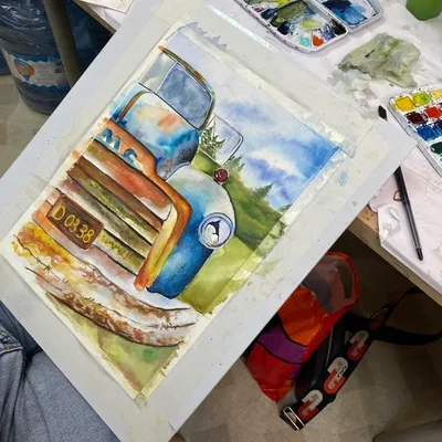 Watercolor Акварель для начинающих Рисунки акварель Невозможно создать  акварель без воды, и воду без акварели. Чайки море во… | Пейзажи, Картины  акварелью, Картины