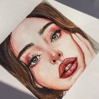 Pin by Yousuke on Concurso | Watercolor art face, Art sketchbook, Portrait  art