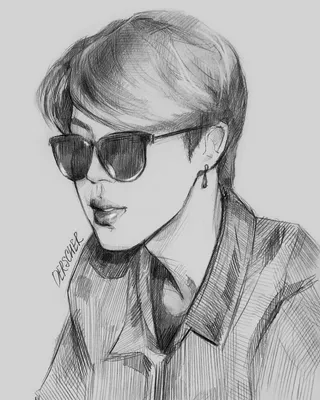 Pin by CHARINNE GUEDET on Draw,BTS,Anime | Bts drawings, Drawing challenge,  Kpop drawings