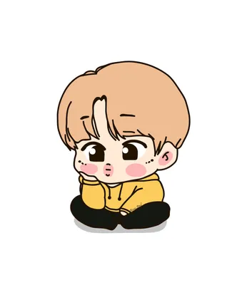 Иллюстрация Jimin BTS fanart в стиле 2d, компьютерная графика,