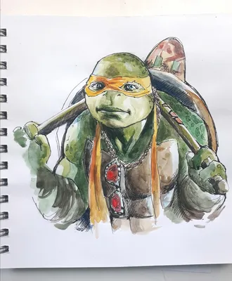 Mikey, tmnt 2016 | Черепашки ниндзя, Рисунки, Ниндзя