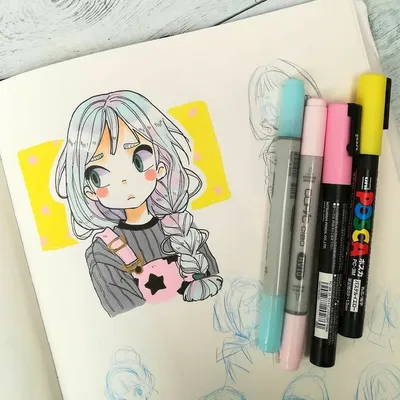 Рисунки в скетчбуке | Dibujos kawaii, Dibujos bonitos, Bocetos artísticos