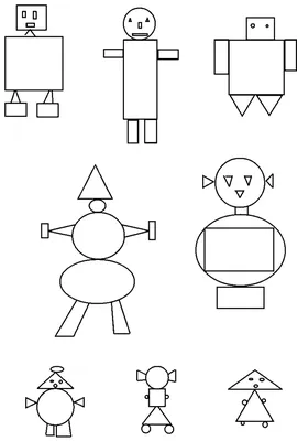 Геометрические рисунки для срисовки