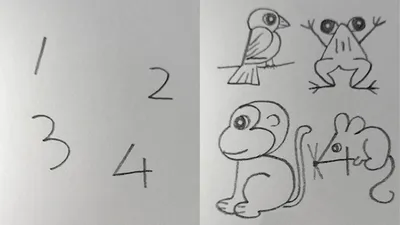 How To Draw Animals From 1 to 6 Numbers ! SUPER EASY! - YouTube