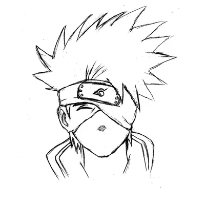 Kakashi Smiling | Kakashi drawing, Anime sketch, Sketches