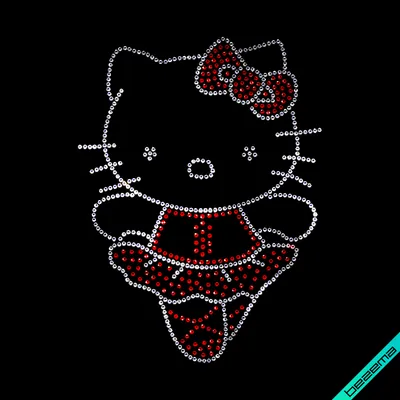 Симпатичная простая линия рисунка hello kitty | Премиум векторы