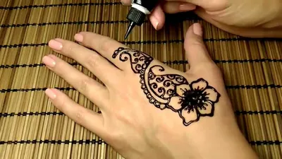 Тату на руке образец рисунка для Мехенди/202/Tattoo on the hand sample  picture for Mehendi - YouTube