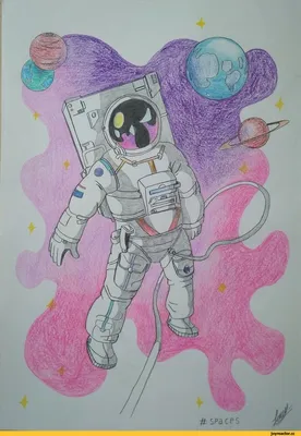 How to draw space and an astronaut easily. Step by step watercolor drawing  for beginners. - YouTube