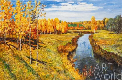 Живопись маслом: пейзаж с рекой и лесом | Oil painting: landscape with  river and forest - YouTube