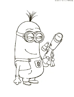 Раскраска Миньон | Раскраски Гадкий я (Despicable me). Раскраска Гадкий я 2  - Despicable me coloring pages