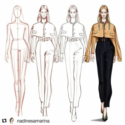 Repost @nadinesamarina (@get_repost) ・・・ STEP BY STEP ❤️ В этот раз решила  показать самый первый этап, на основе котор… | Модели, Модный дизайн  иллюстрации, Наряды