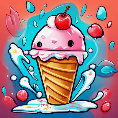 Как нарисовать МОРОЖЕНОЕ рожок в стаканчике | Рисунок мороженого | How to  draw an Ice cream cone - YouTube