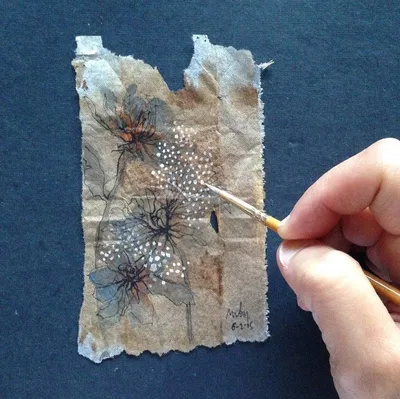 Рисунки на чайных пакетиках от филиппинской художницы Руби Сильвиос | Tea  bag art, Tea art, Tea bag