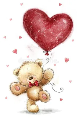 Скрапбукинг, рукоделие, Картинки ко дню Святого Валентина | Valentines day  drawing, Teddy bear drawing, Cute teddy bears