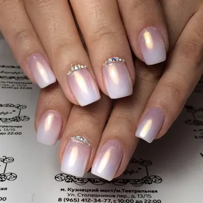 Маникюр на короткие ногти 2023-2024 - модные идеи и новинки | Manicure,  White nails, Stylish nails art