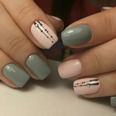 Рисунки на ногтях черным лаком - Студия красоты \"NailsProfi\"