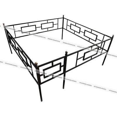 Оградки на кладбище и могилу в Алматы | Изготовление на заказ —  MemoryStone.kz