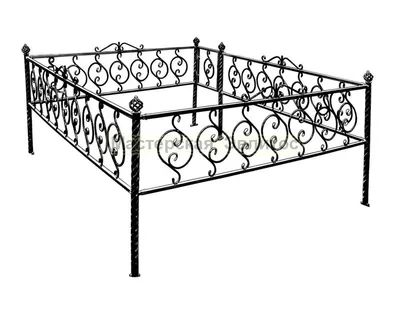 Ограда на могилу - цены в Москве | Купить ритуальные металлические оградки  на кладбище