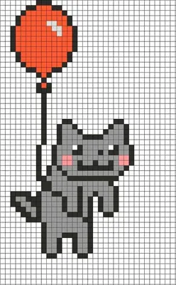 Pixel art tutorial → How to draw a black cat / Like ART - YouTube