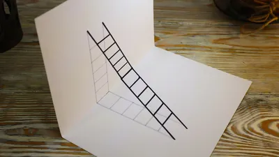 The illusion of 3D simple drawing corridor. #3Dрисунок #простое3D - YouTube