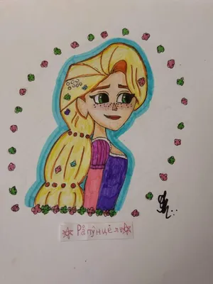 Рисунок: Рапунцель. | Disney Амино Amino