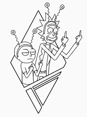 Раскраска рик и морти скачать и распечатать бесплатно | Tatuagem de rick e  morty, Esboço de tatuagem, Ideias de desenhos para tatuagens